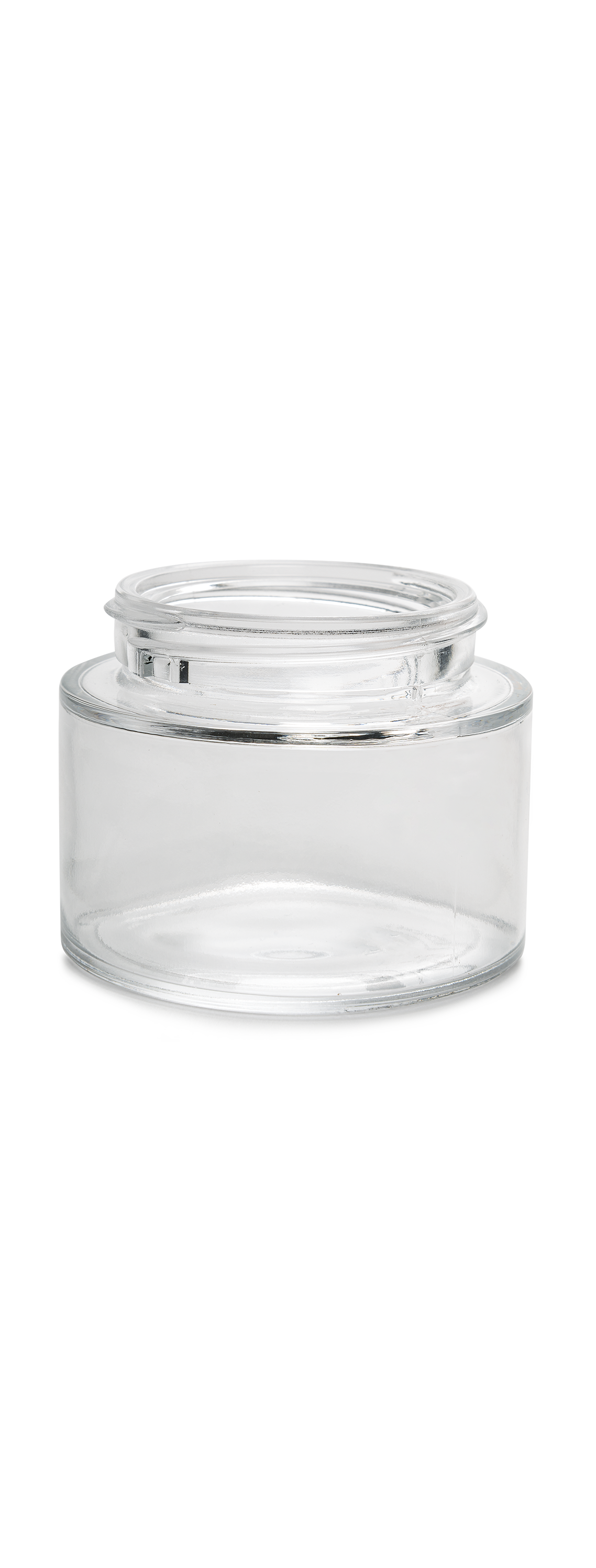 contenant en verre pot epure allege 50 ml verre transparent