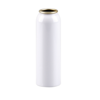 container in aluminium douceur bottle-125ml-1 inchalu bpa free 100%-white shiny