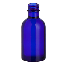 glass container fleur d oranger bottle 50ml pharma 18 blue glass