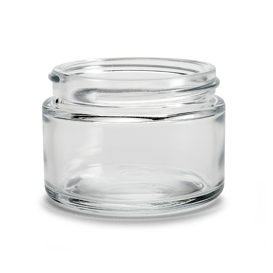 container in glass cleopatre jar light weight50 ml-gcmi 53.400-flint glass