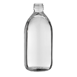 contenant en verre flacon sirop 500ml pp 28 verre transparent