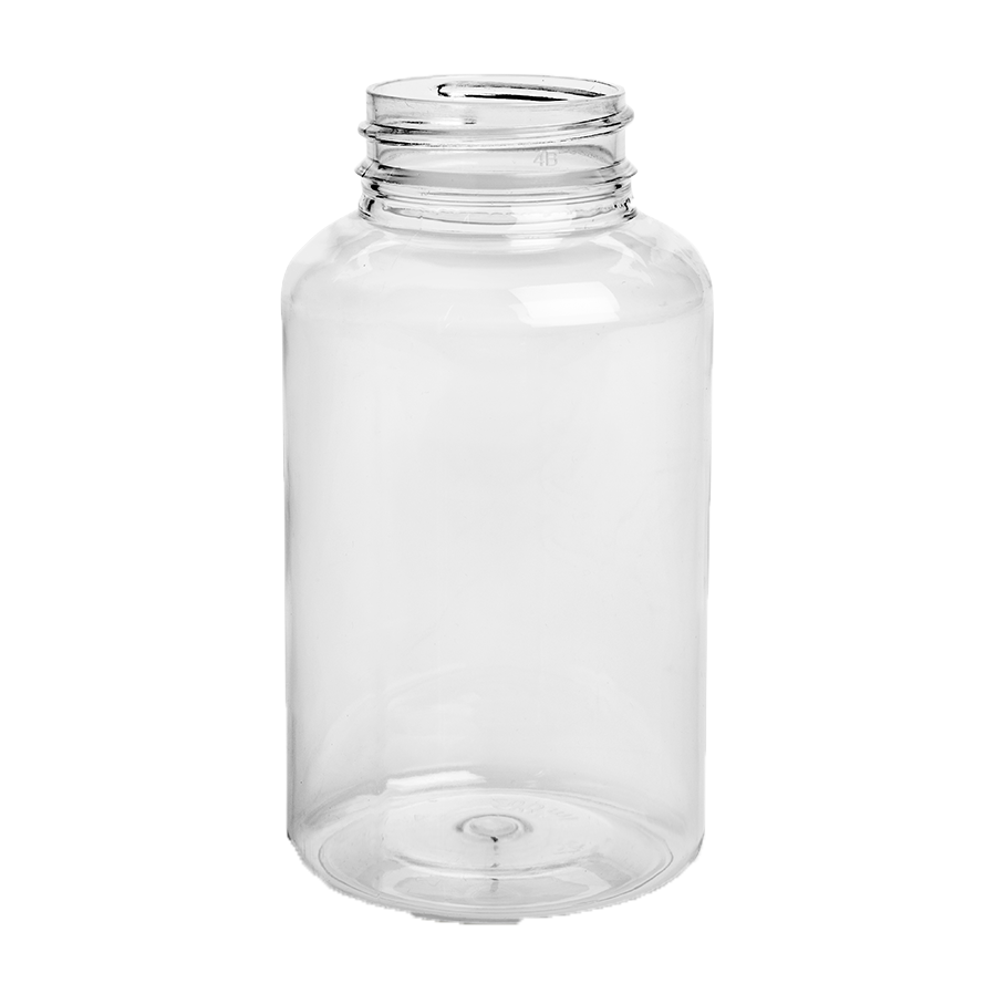 container in plastique lifepack pillbox 200 ml neck 38 crystal petp