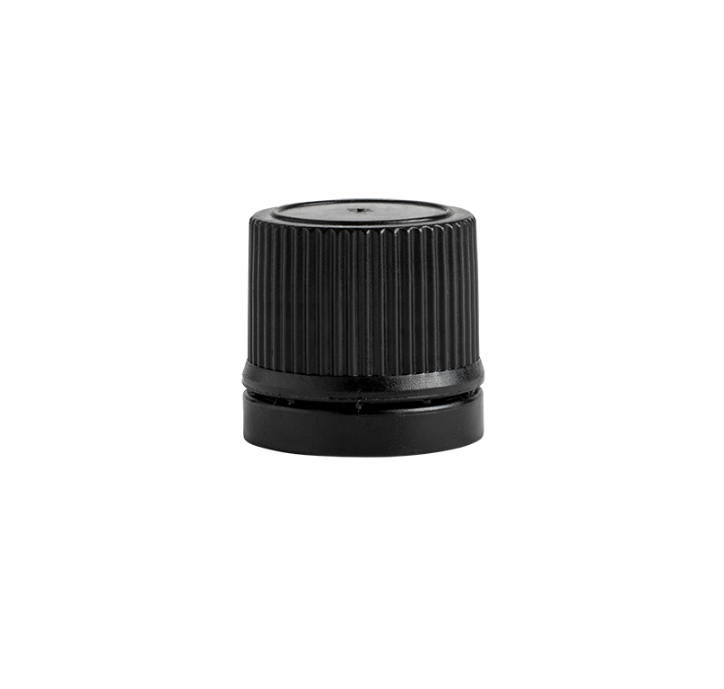 closure  tamper evident cap din 18 black pe liner