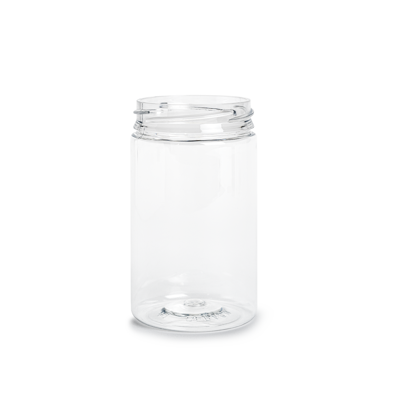 container in plastic lifejar pillbox  300 ml neck 63 crystal petp