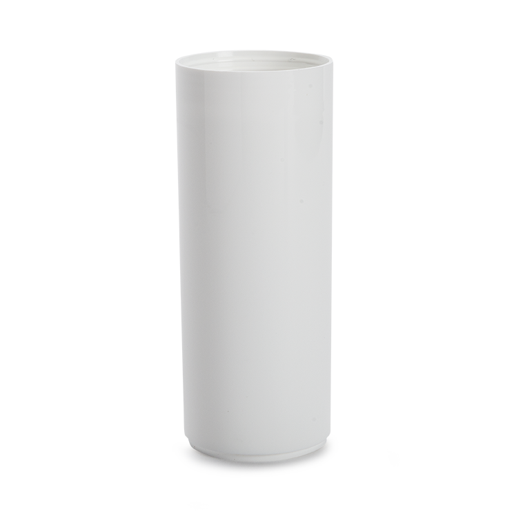 contenant en plastique flacon airless baia 30 ml pp recycle blanc poche pe