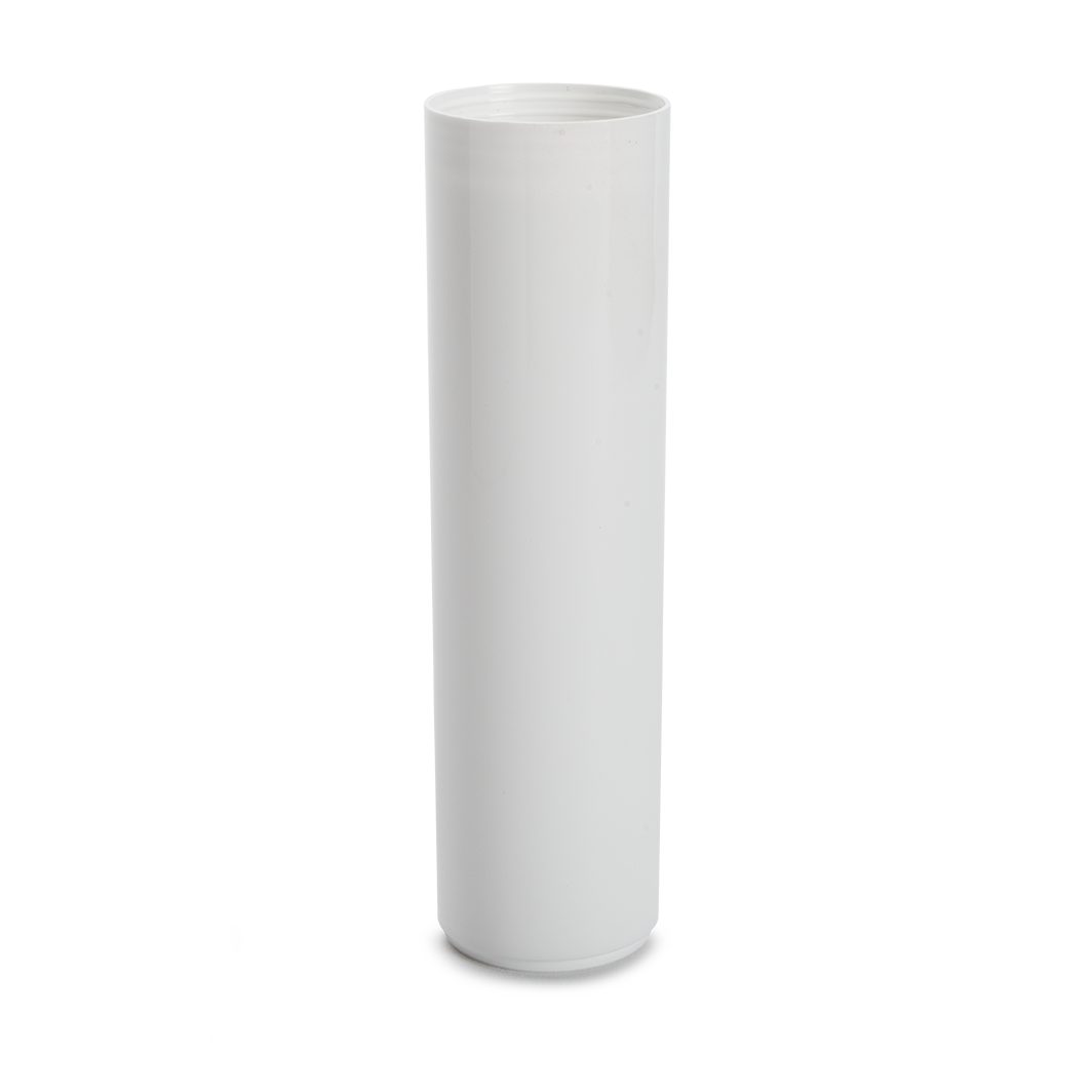 contenant en plastique flacon airless baia 50 ml pp recycle blanc poche pe
