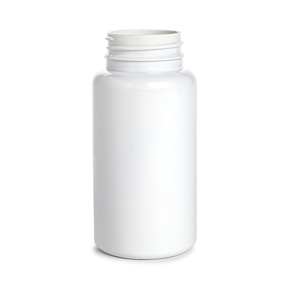 contenant en plastique pilulier lifepack 150 ml ouv 38 rpetp blanc