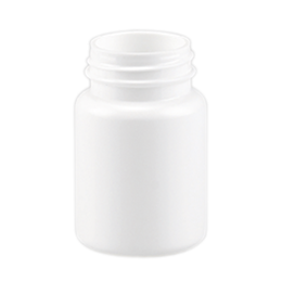 pehd container child resistant pillbox 70 ml white hdpe