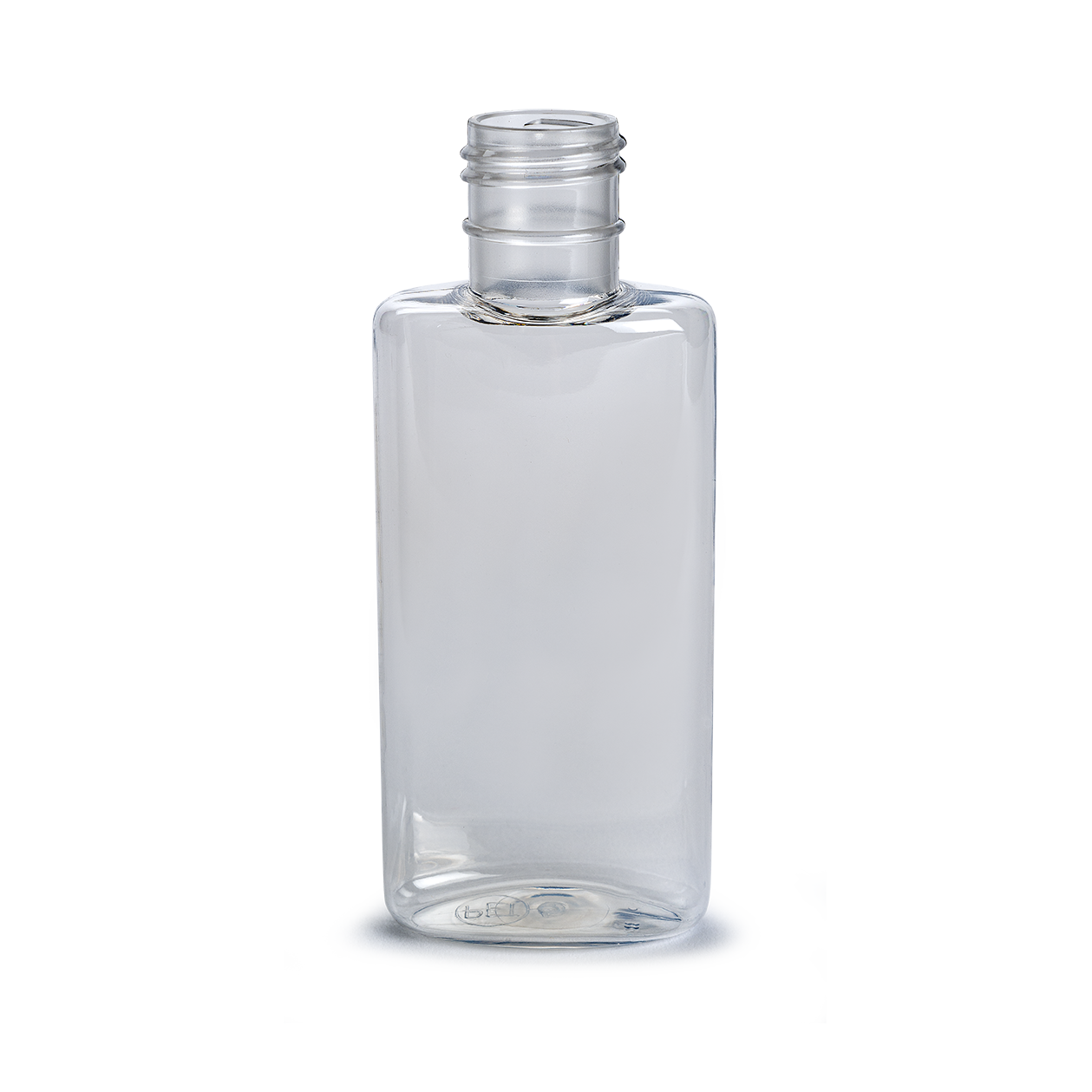 contenant en plastique flacon oval 100 ml gcmi 24 415 pet cristal