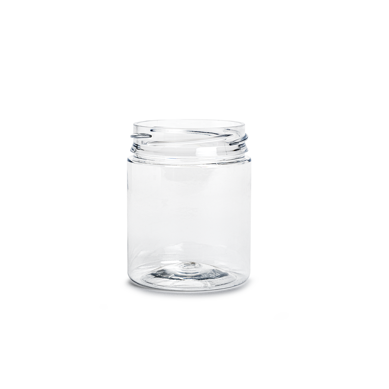 container in plastic lifejar pillbox  200 ml neck 63 crystal petp