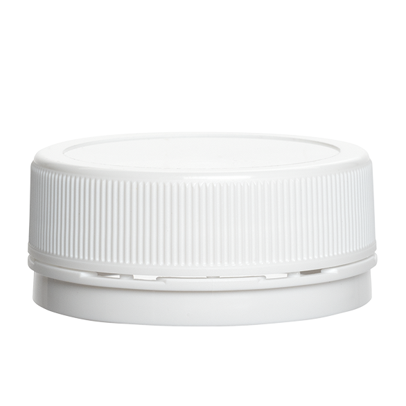 closure   ribbed lid for lifepack pillbox op 38 white pp liner ps