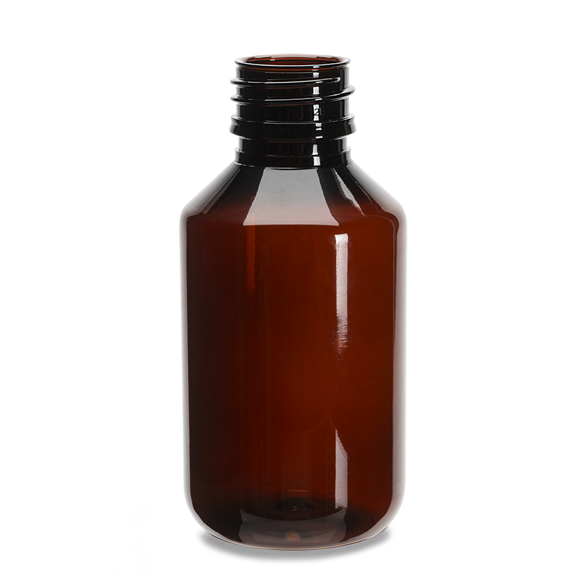 closure recycled pet veral bottle 125 ml pp 28 30% rpet brown