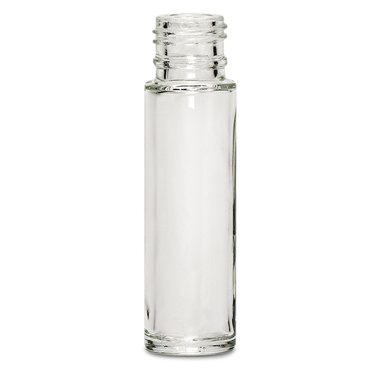 contenant en verre flacon roll on small 10ml verre transparent