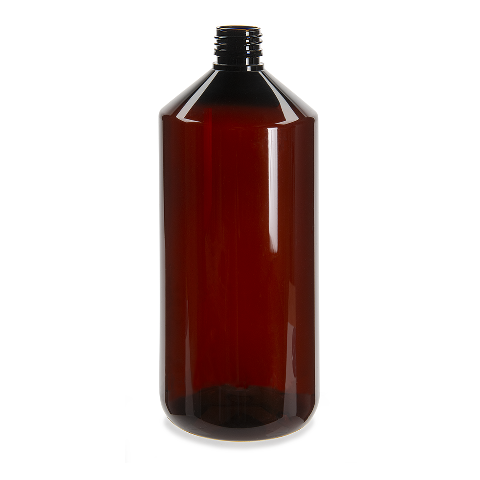 closure recycled pet veral bottle 1000 ml pp 28 30% rpet brown