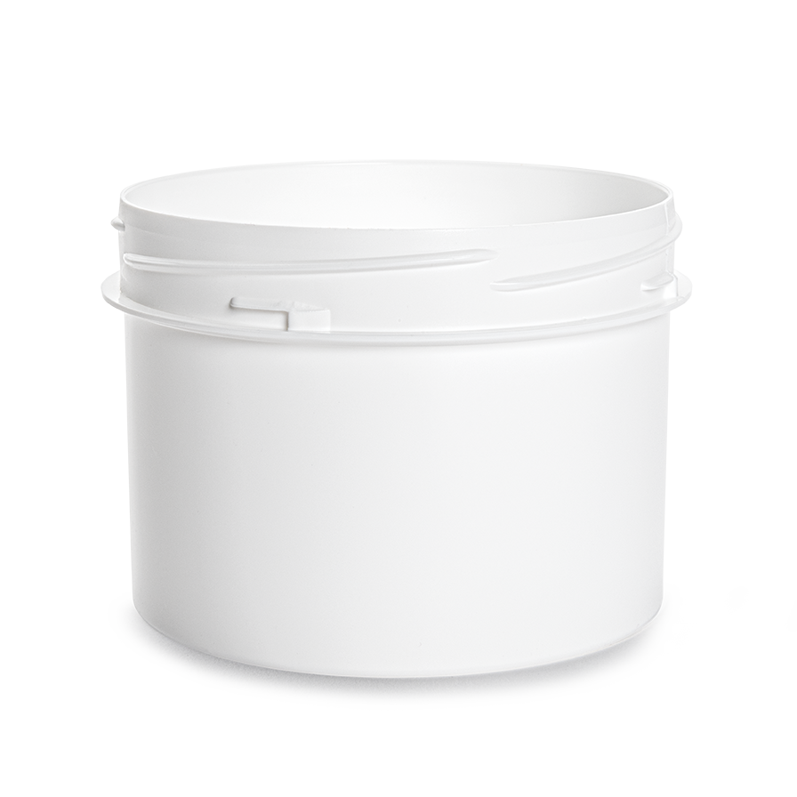 contenant en plastique pot screwlock 350ml diametre 90 pp blanc