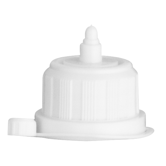pebd closure cap with dropper invio 25 white pp