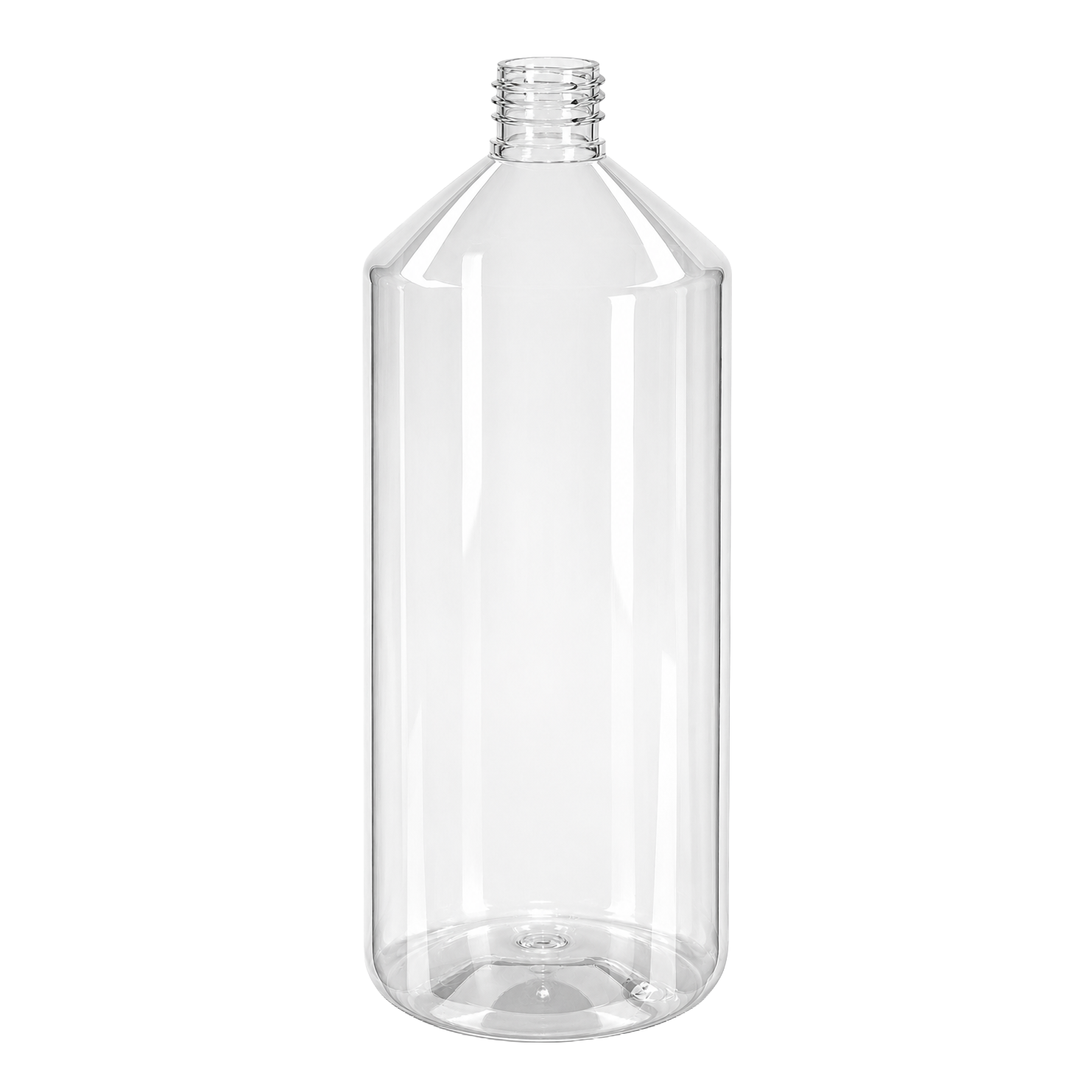 closure recycled pet veral bottle 1000 ml pp 28 30% rpet crystal
