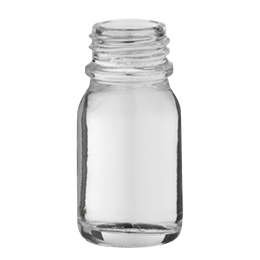 glass container rond e o  bottle 10ml pharma 18 flint glass