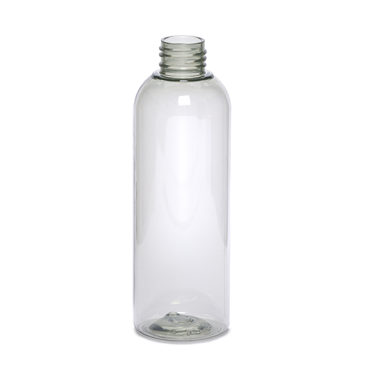 contenant en plastique flacon douceur  200ml  gcmi 24 410  pet cristal recycle 100%